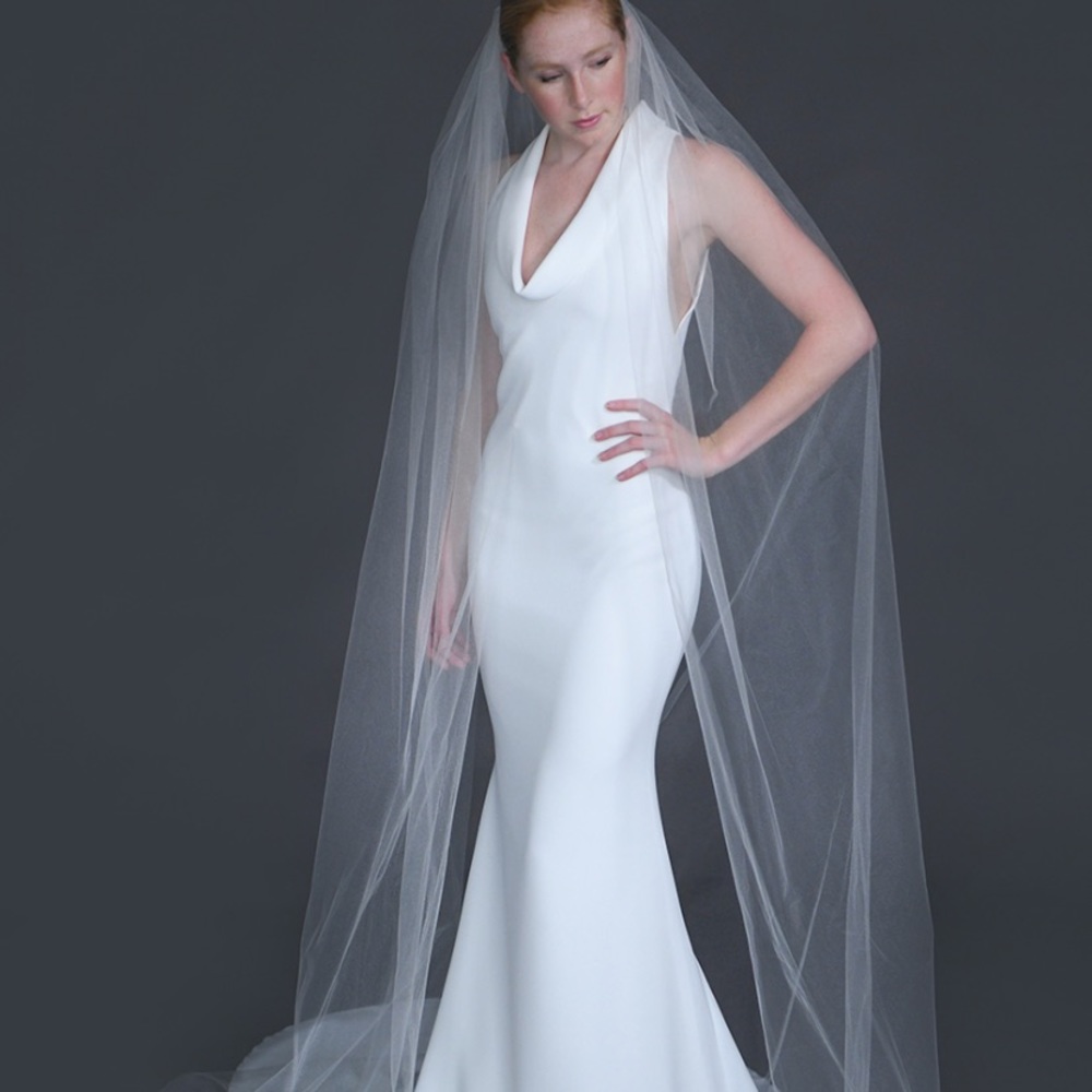 Erica Koesler Wedding Tulle Cathedral Veil Ivory
